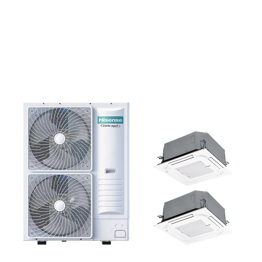 Hisense Compact Cassette PAC TWIN cassette 4-weg 8-serie 10,5 kW (R32) 400V