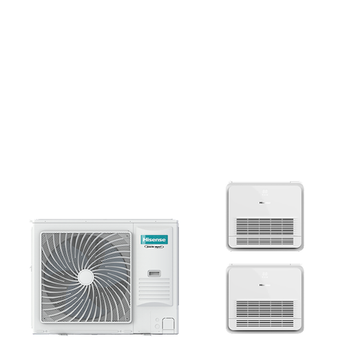 Hisense Vloermodellen PAC TWIN vloer 8-serie 10,5 kW (R32) 230V