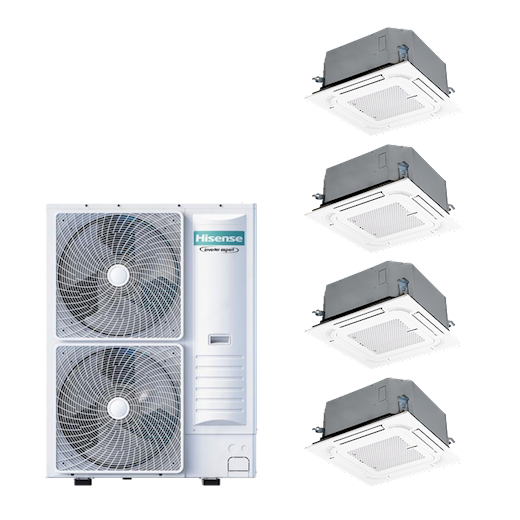 Hisense Compact Cassette PAC QUAD cassette 4-weg 8-serie 14 kW (R32) 400V