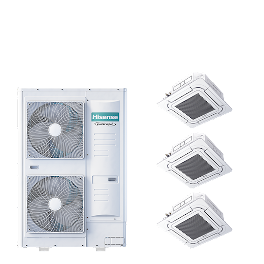 Hisense Round Flow Cassette PAC TRIPLE cassette 4-weg 8-serie 20 kW (R32) 400V