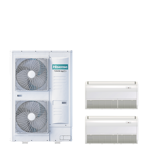 Hisense Vloer- en plafondmodellen PAC TWIN vloer/plafond 8-serie 20 kW (R32) 400V