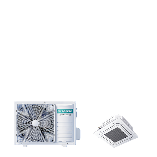 Hisense Round Flow Cassette PAC SET deepcool cassette 4-weg 8-serie 5,2 kW (R32) 230V