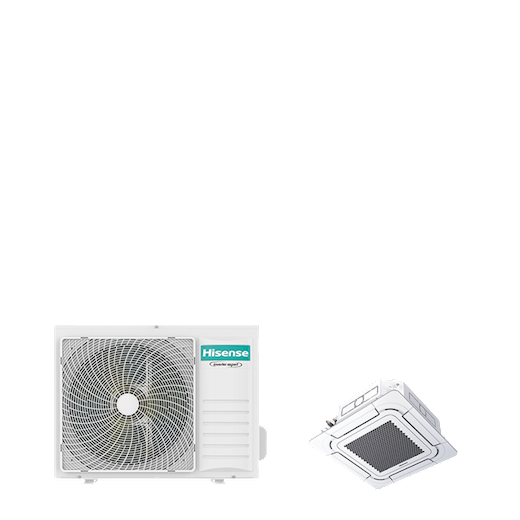 Hisense Round Flow Cassette PAC SET deepcool cassette 4-weg 8-serie 7,1 kW (R32) 230V
